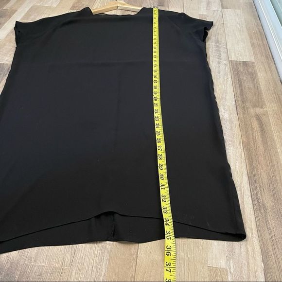 Oak + Fort | Black Chiffon Tunic Dress - Picture 6 of 8